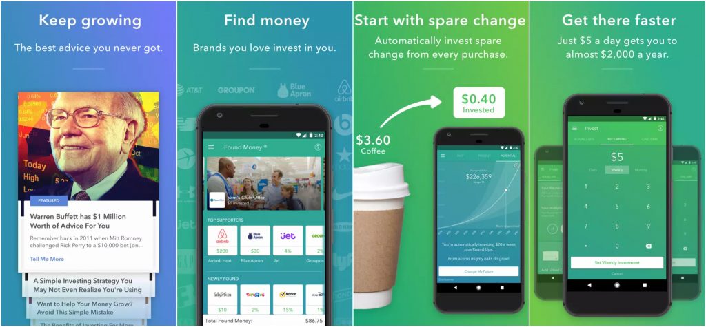 Acorns is a great app to start investing.