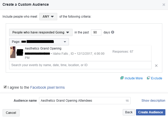 The custom audience is another type of Facebook audience.